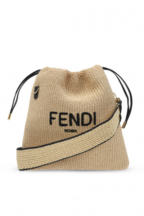 Fendi Pre-Owned beaded top handle flap handbag