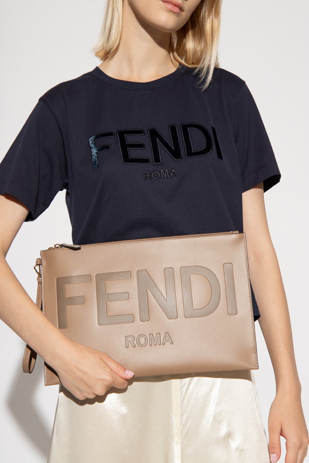 Fendi Fendi two-tone checked blazer