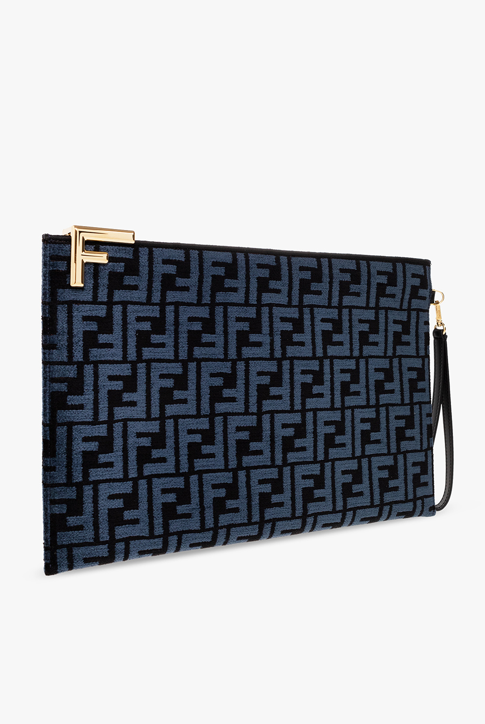 fendi Zweifarbige Clutch with logo