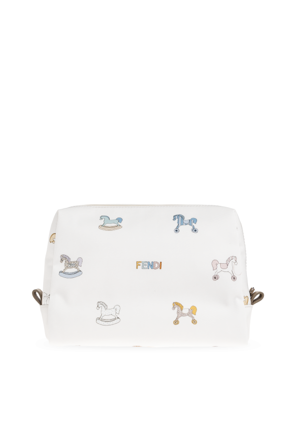 Cosmetic bag with print od Fendi Kids
