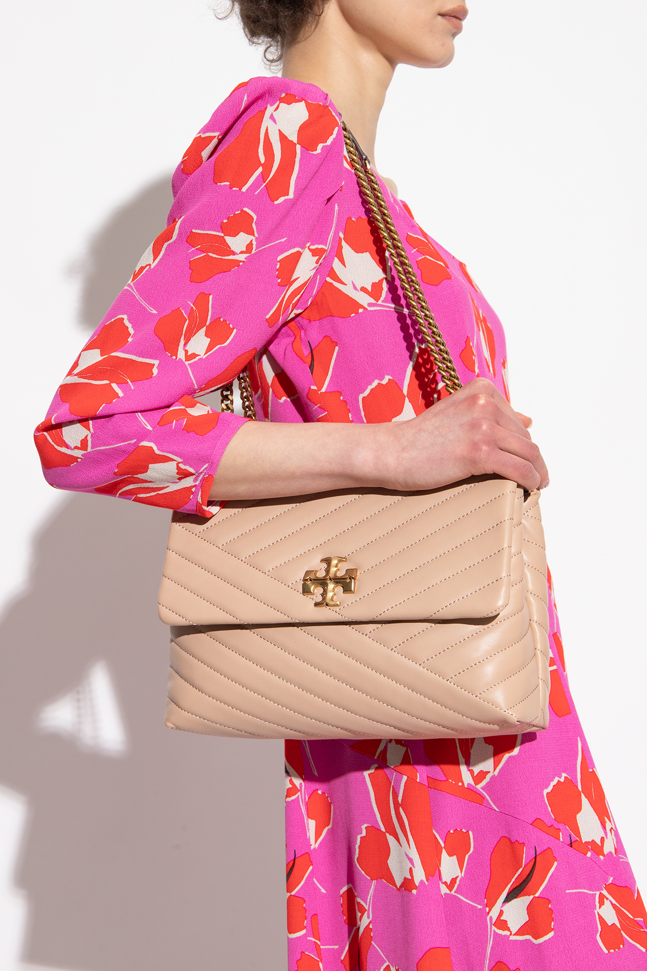 Tory Burch ‘Kira’ Quilted Shoulder Bag Women's Pink | Vitkac
