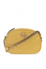 Bean leather rounded shoulder bag Giallo