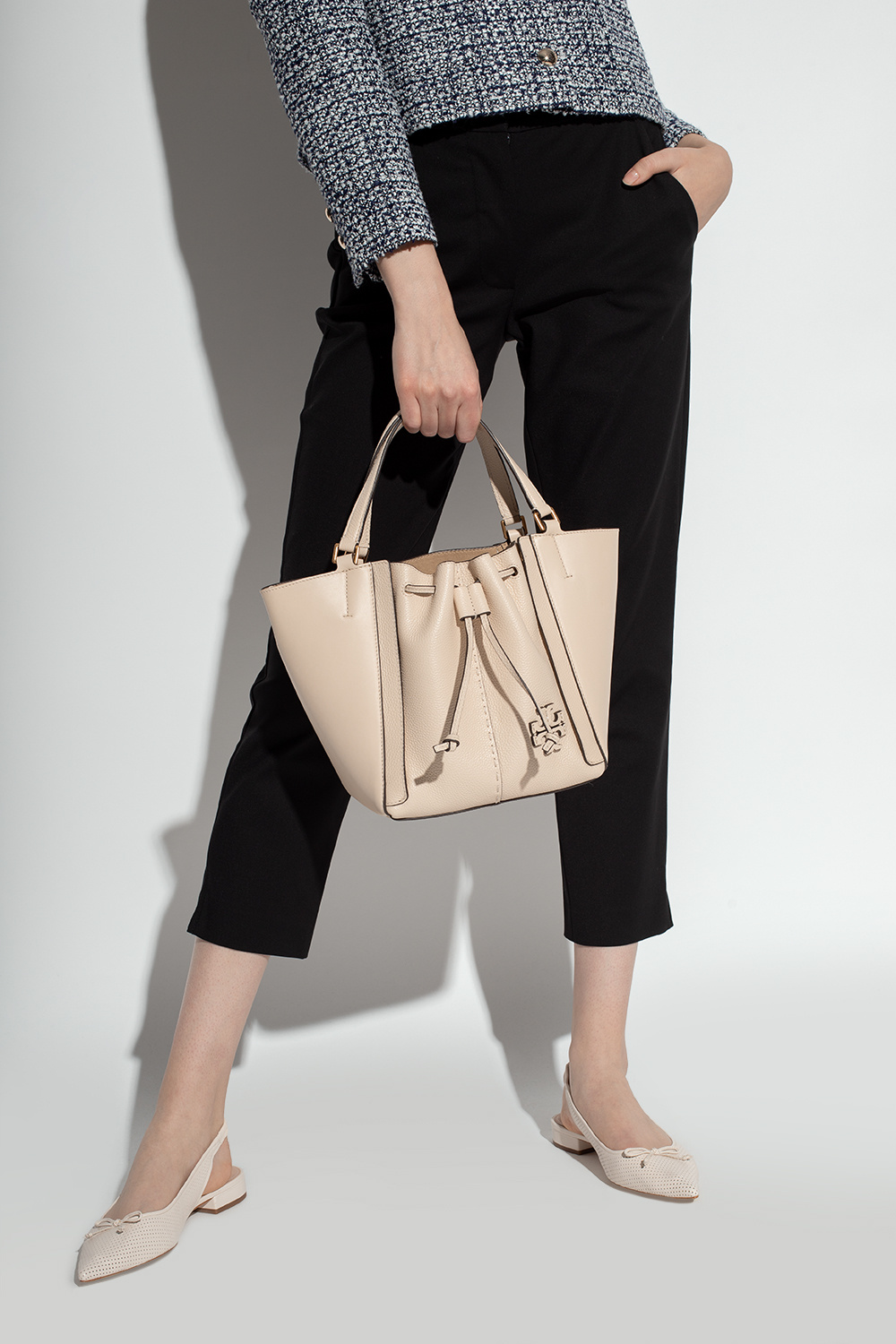 Tory Burch 'McGraw' cream shoulder bag | Women's Bags | Vitkac