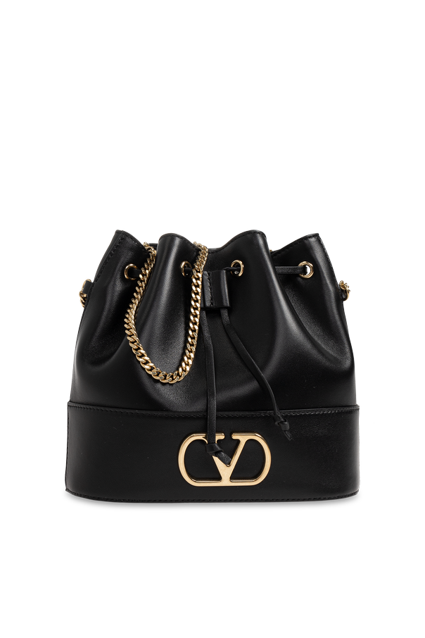 Leather bag with logo od Valentino Garavani