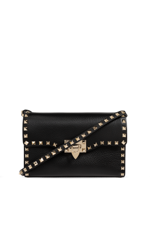 Leather bag with studs