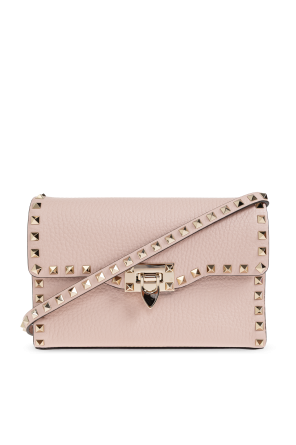 Leather bag with studs