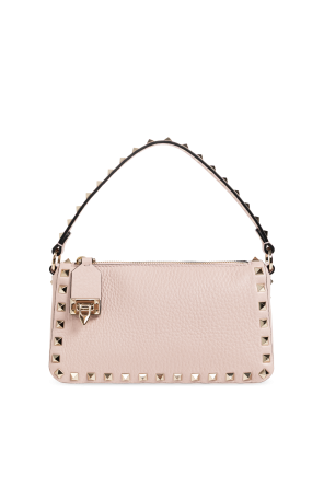 Leather bag with studs