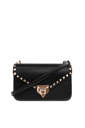 Leather bag with studs