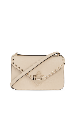 Leather bag with studs