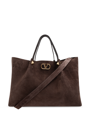 Bolso de ante con logo