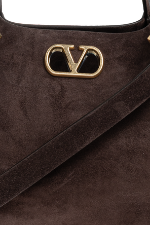 Valentino Garavani Zamszowa torba z logo