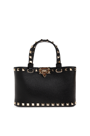 Lederhandtasche mit Nieten