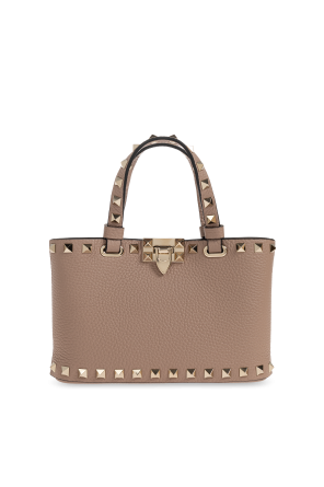 Leather bag with studs