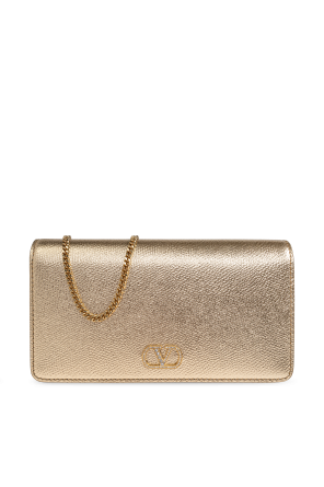 Bolso de cuero con logo