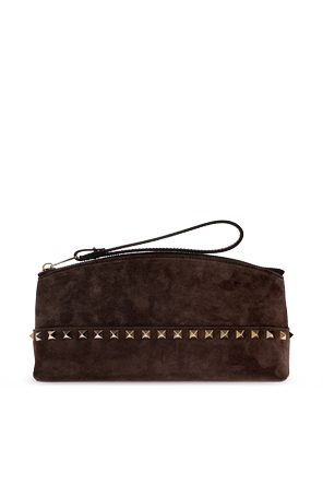Studded suede bag