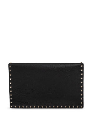 Valentino Garavani Leather studded clutch