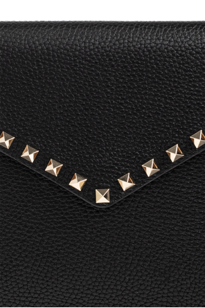 Valentino Garavani Leather studded clutch