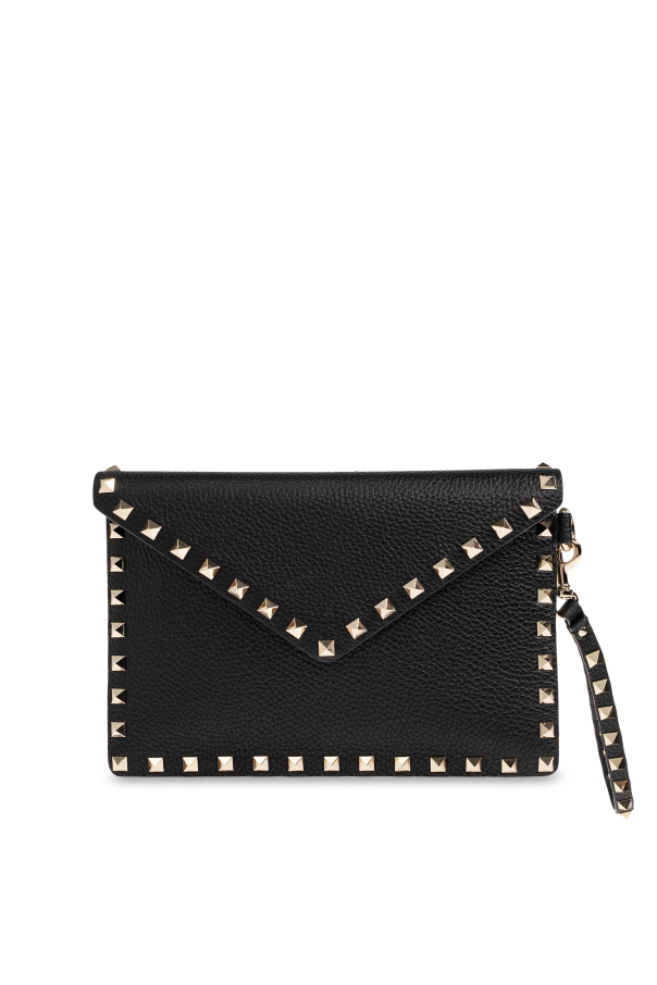 Leather studded clutch od Valentino Garavani