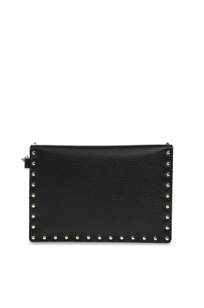 Valentino Garavani Leather studded clutch