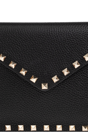 Valentino Garavani Leather studded clutch