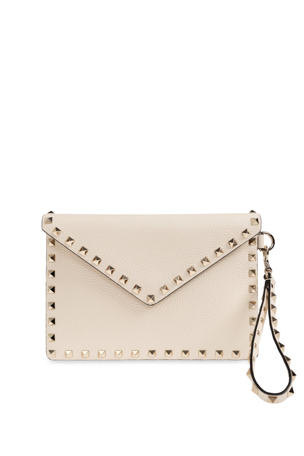 Leather studded clutch od Valentino Garavani