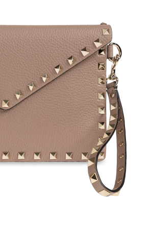 Valentino Garavani Leather studded clutch