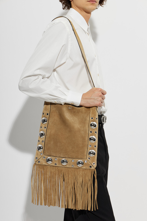 Valentino Garavani Wildledertasche mit Fransen