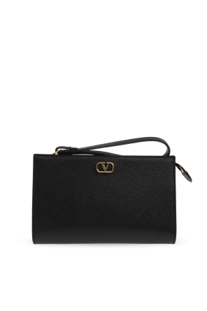 Cartera de mano de cuero