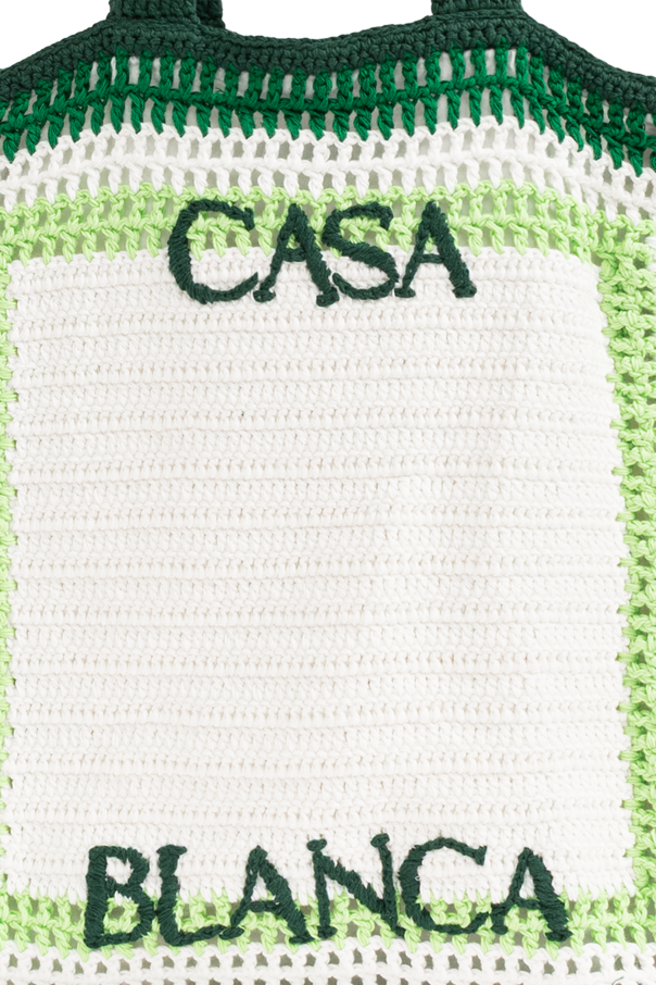 Casablanca Szydełkowa torba z logo