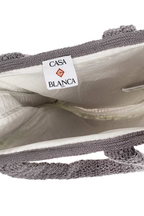 Casablanca Torba szydełkowana z logo