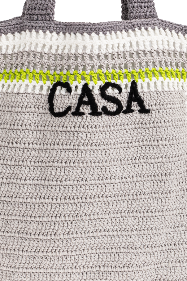 Casablanca Torba szydełkowana z logo