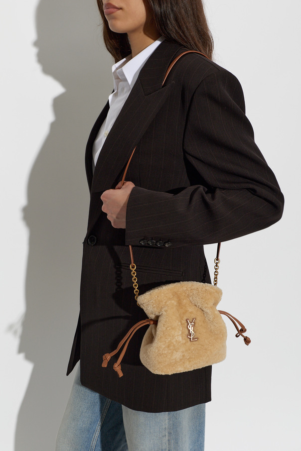 Saint Laurent Fur bucket bag ‘Jamie Mini’
