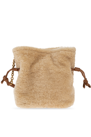 Saint Laurent Fur bucket bag ‘Jamie Mini’