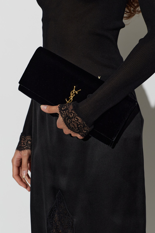 Saint Laurent Velvet clutch ‘Kate’