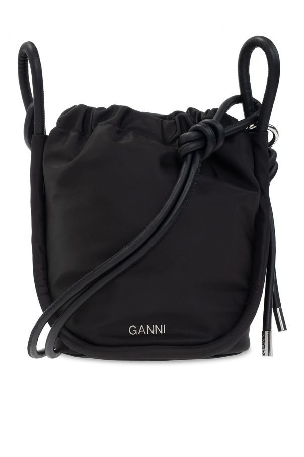 Ganni Pernille crystal-embellished mini Visetos bag