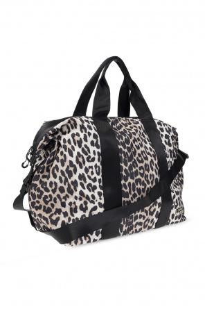 Ganni Holdall bag with animal motif
