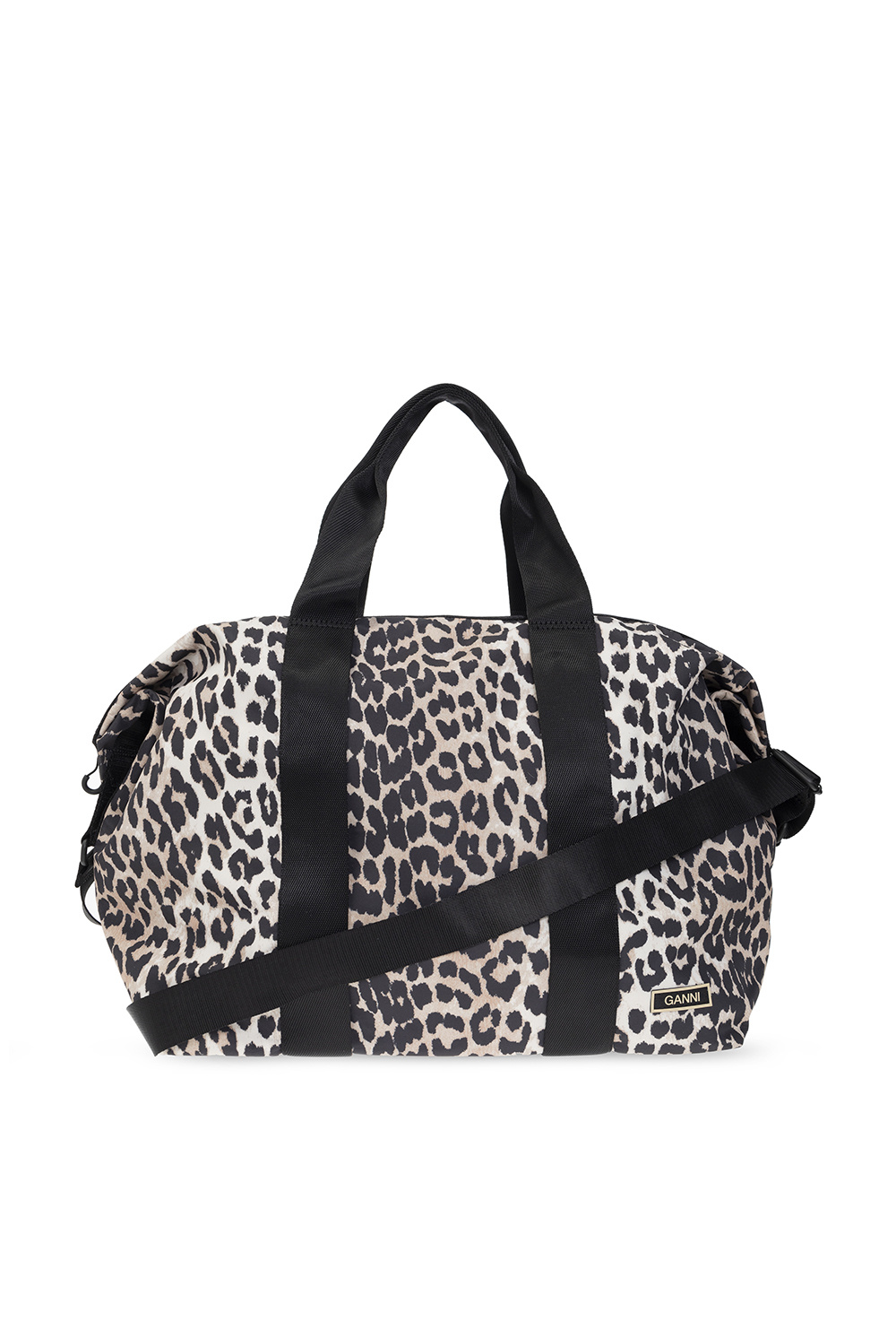 Ganni Holdall bag with animal motif