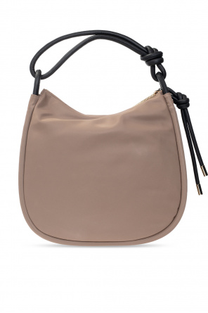 Ganni Chloé Woody logo-strap tote bag