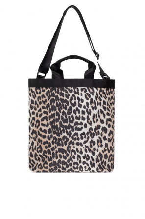 Ganni Shopper bag with animal motif