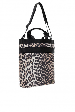 Ganni Shopper bag with animal motif