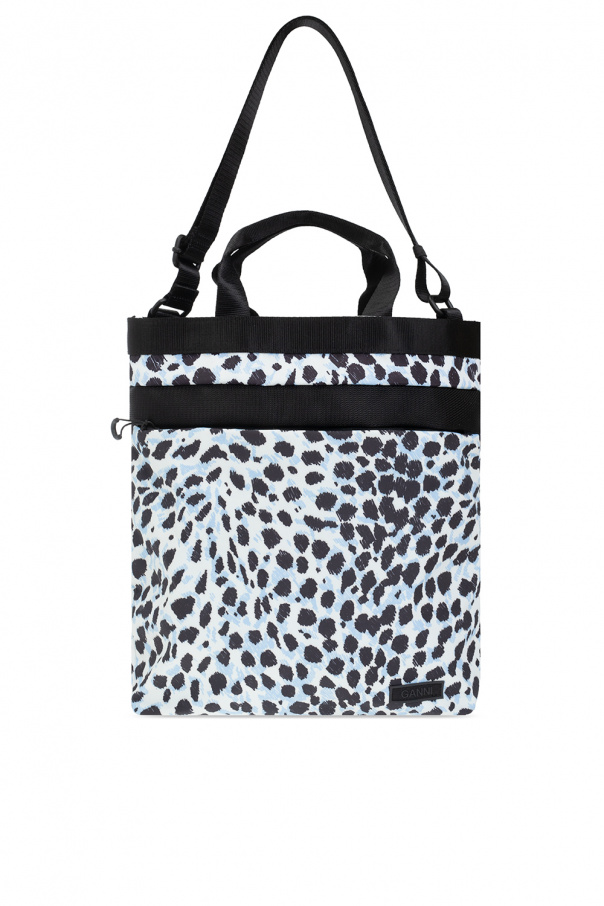 Ganni Shopper bag with animal motif