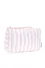 Ganni Striped wash bag