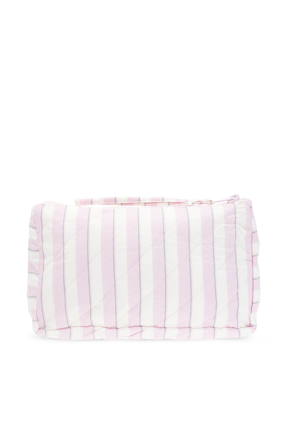 Ganni Striped wash bag