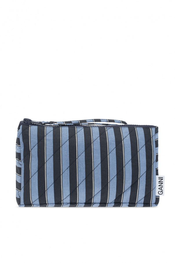 Ganni Striped wash Handle bag