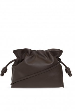 loewe logo patch woven raffia shoulder bag item