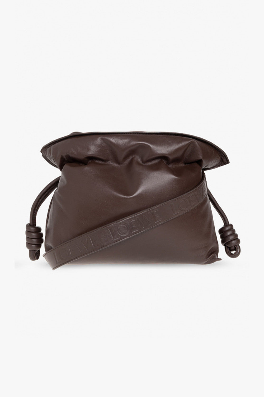 LOEWE Leather One Shoulder Bag Brown
