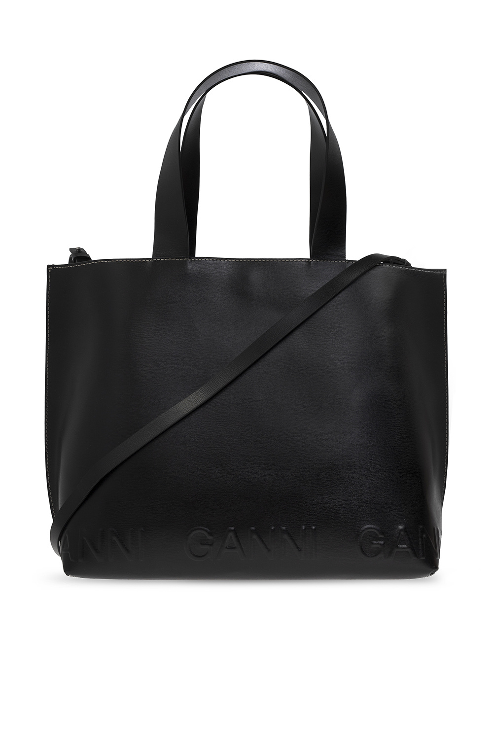 Ganni Leather shopper bag