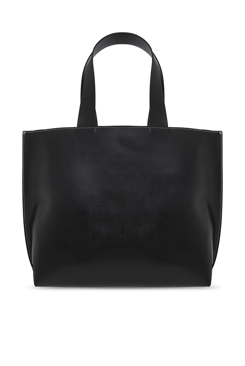 Valextra Brera Large Leather Top-handle Tote Bag In Dark Gray