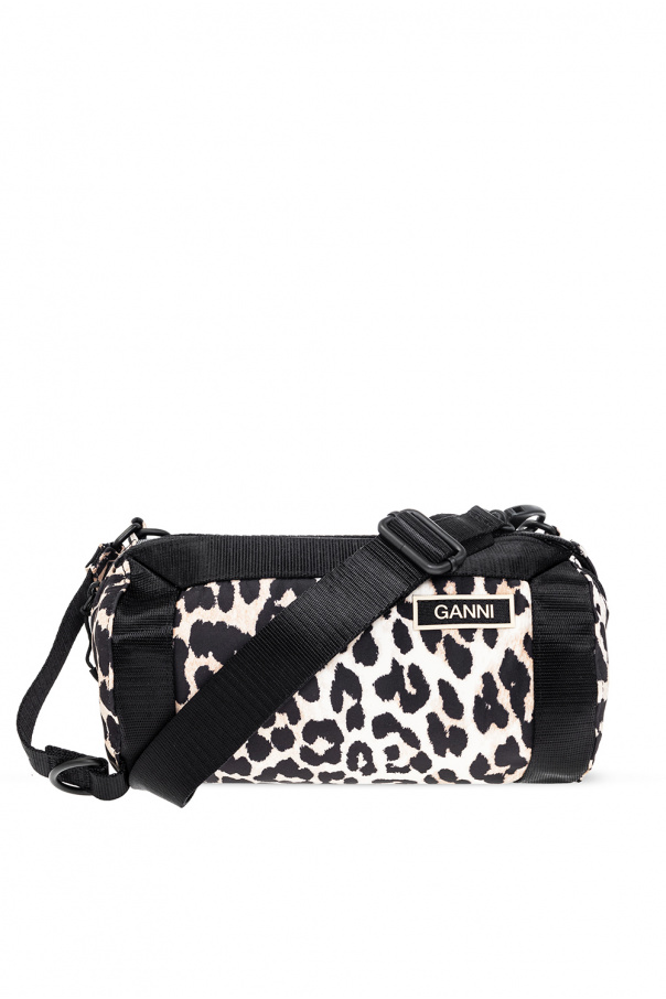 Ganni Shoulder bag with animal motif