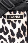 Ganni Shoulder belgrave bag with animal motif